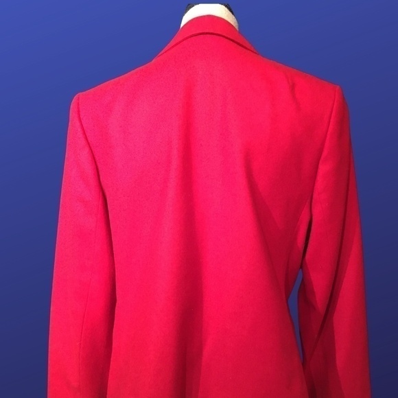 𝅺pendleton Cropped Blazer, CRIMSON RED, Pre-owned, GORGEOUS, Size 14 - Picture 2 of 10